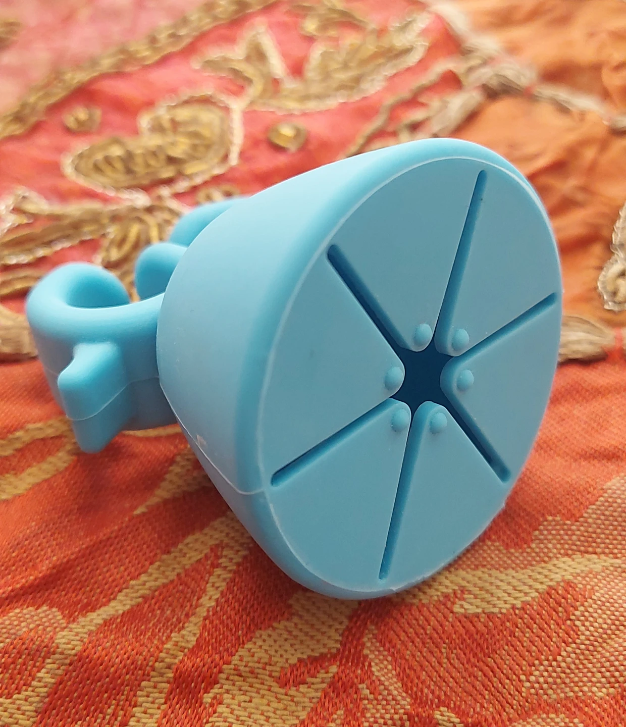 Blue Ring Nail Polish Holder