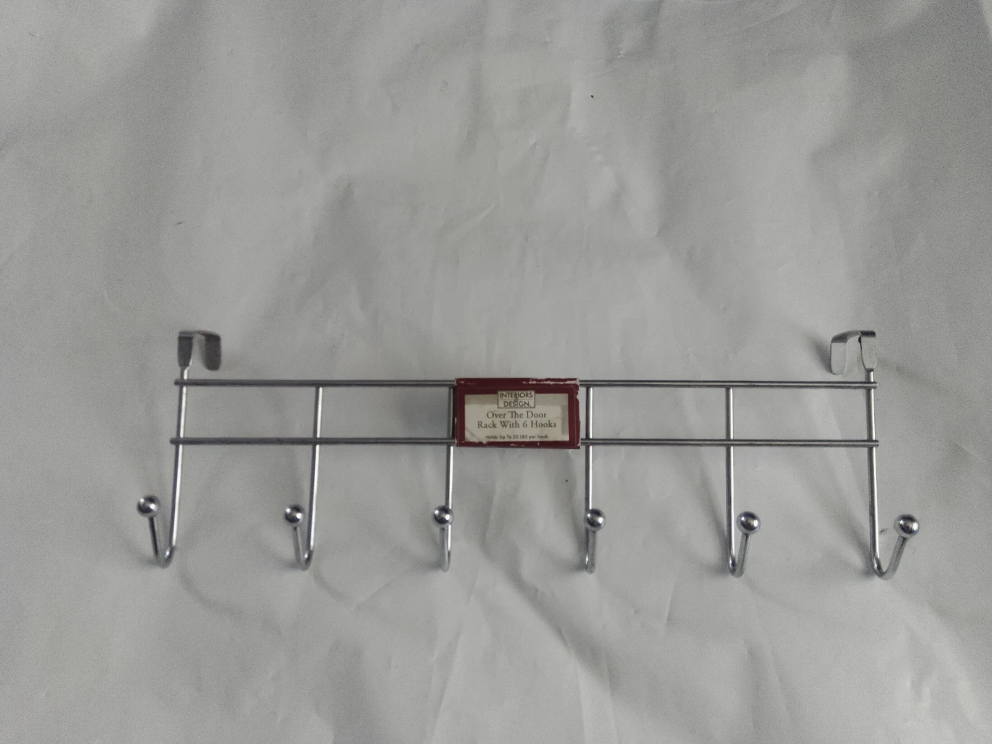 Interiors by Design Over-the-Door Rack with 6 Hooks