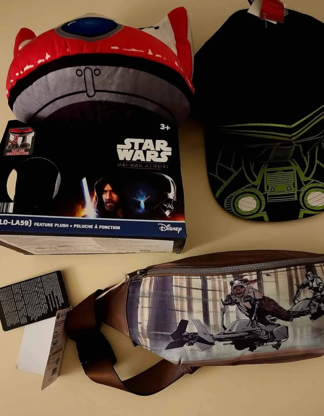 Star Wars Obi-Wan Kenobi Lola Plush and Darth Vader Hat Bundle