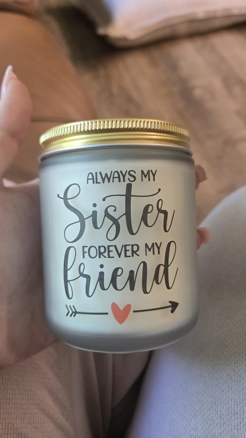 Lavender Scented Candle - Always My Sister Forever My Friend