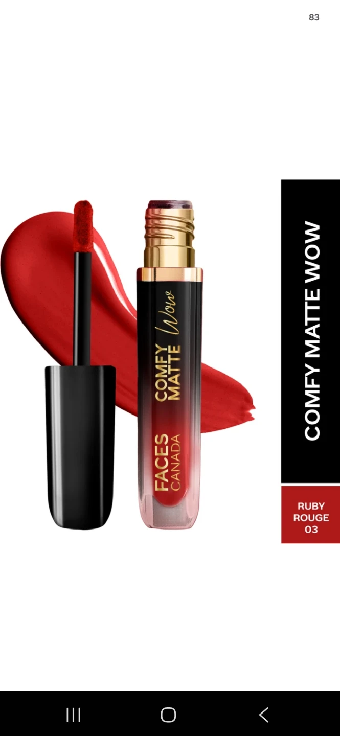 Faces Canada Comfy Matte Wow Lipstick - Ruby Rouge 03