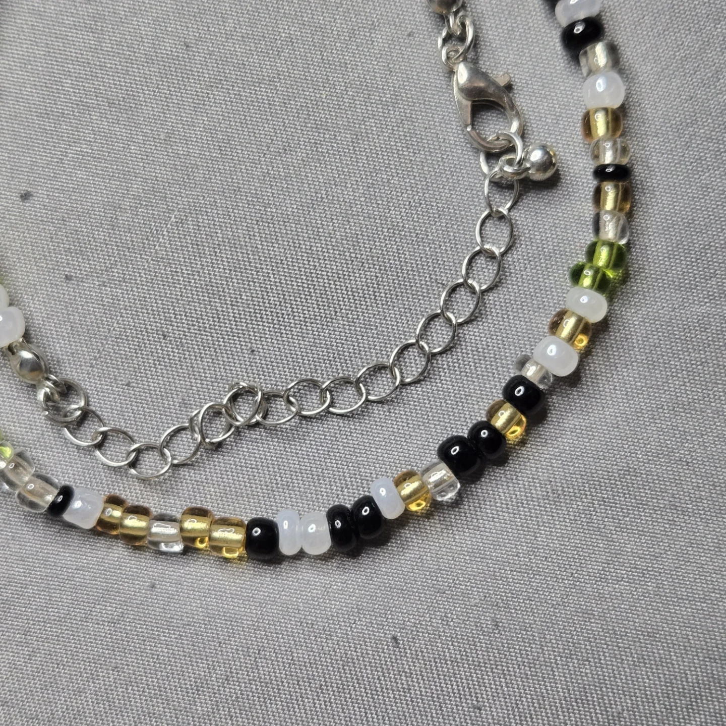 Beaded Necklace with Chain - photo 3