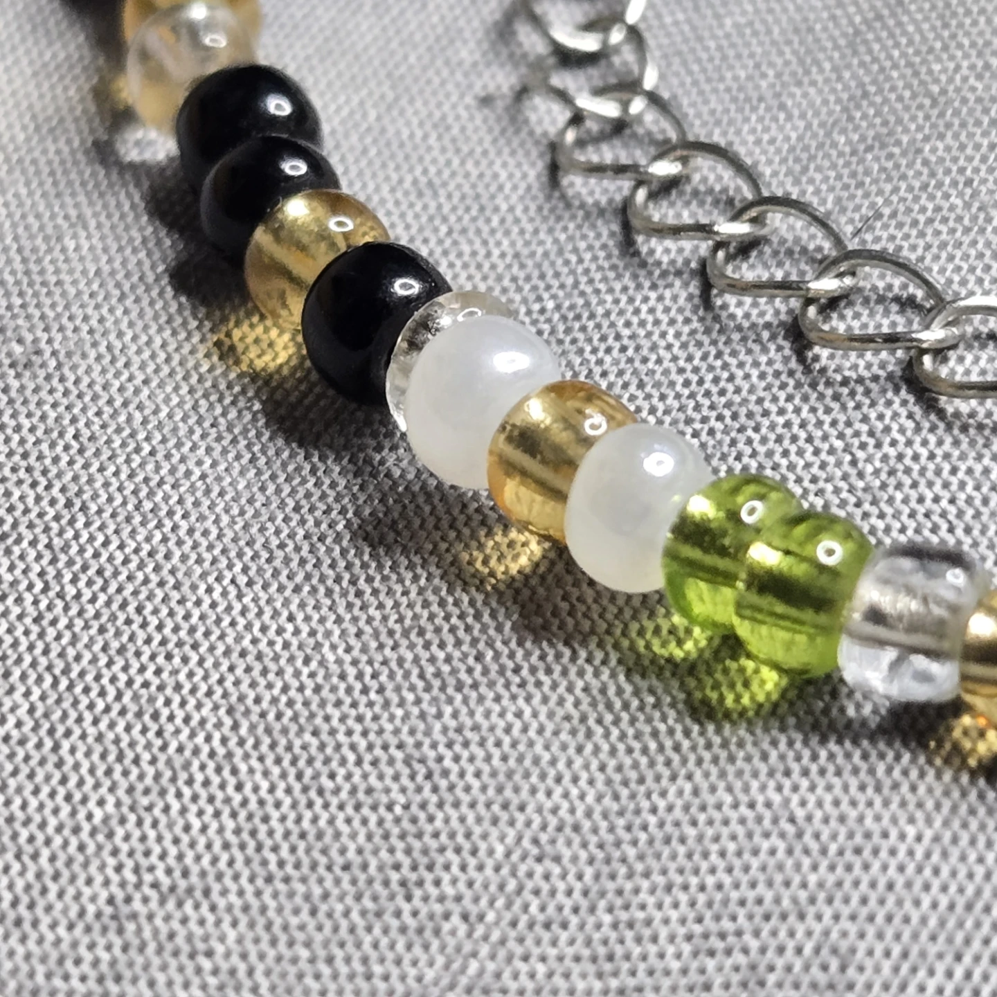 Beaded Necklace with Chain - photo 4
