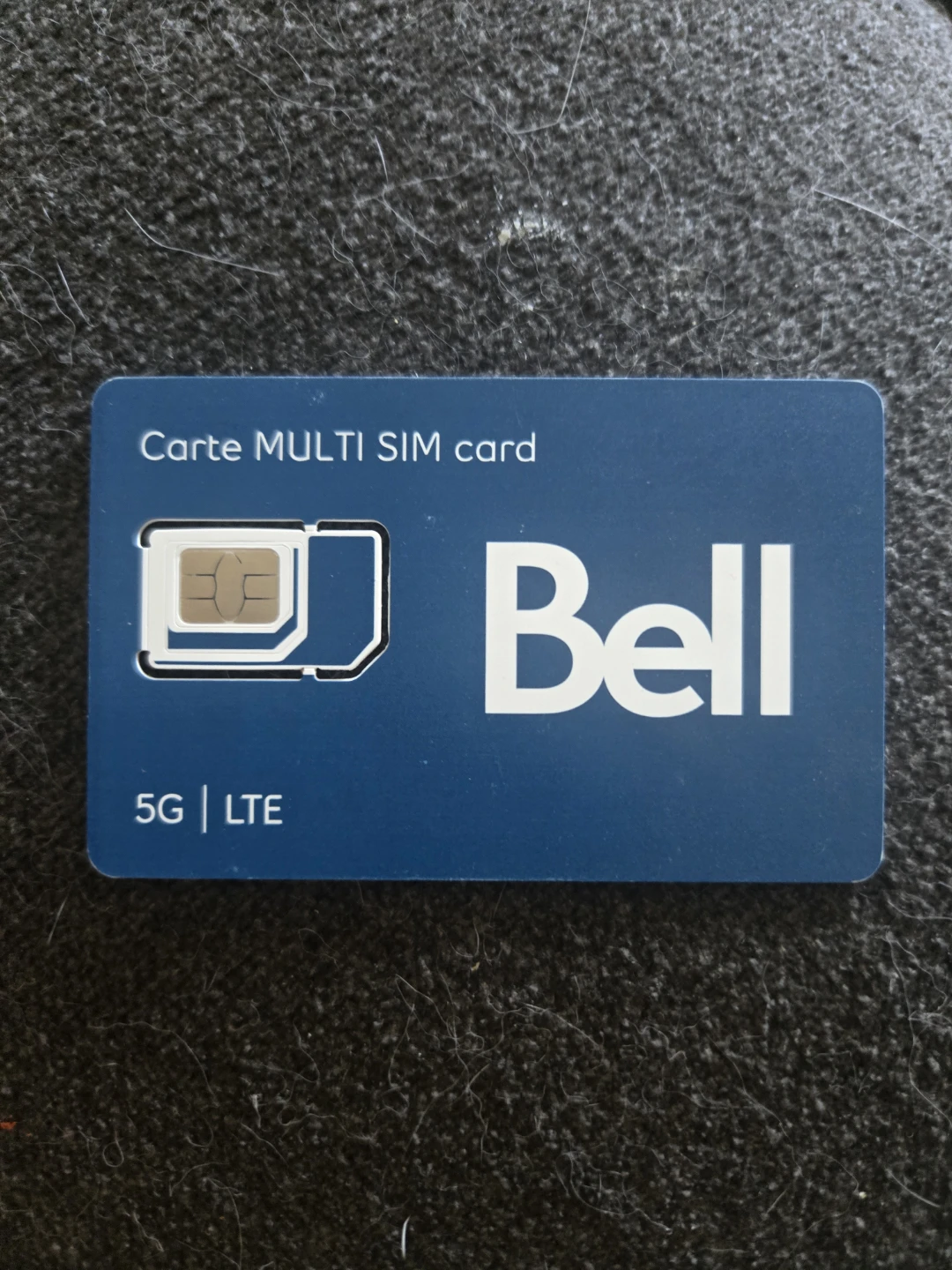 Bell Multi SIM Card 5G LTE