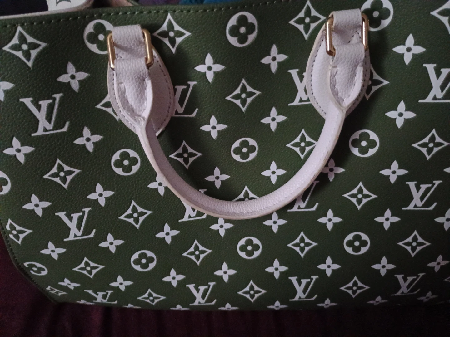Green  Louis Vuitton Satchel Handbag - photo 2