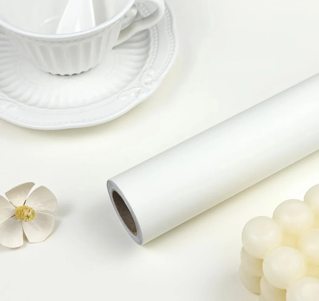 Modern Cream Solid Beige Colour Peel&Stick Wallpaper 15.7"x472"