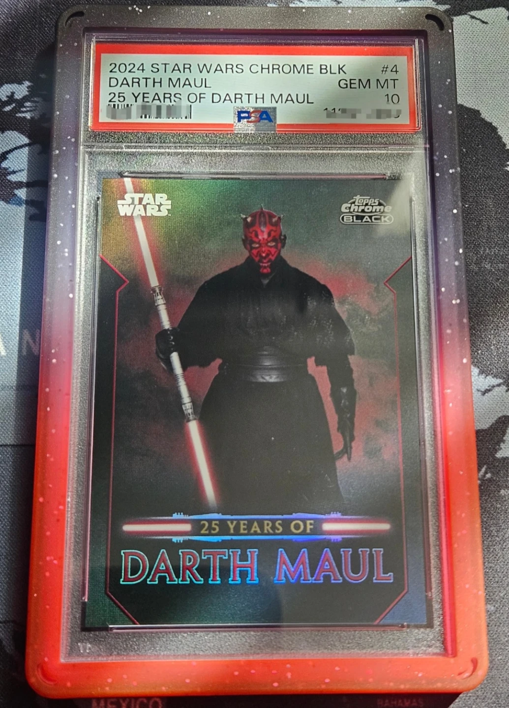 Topps Chrome Black 25 Years of Darth Maul  PSA 10 *POP 1*