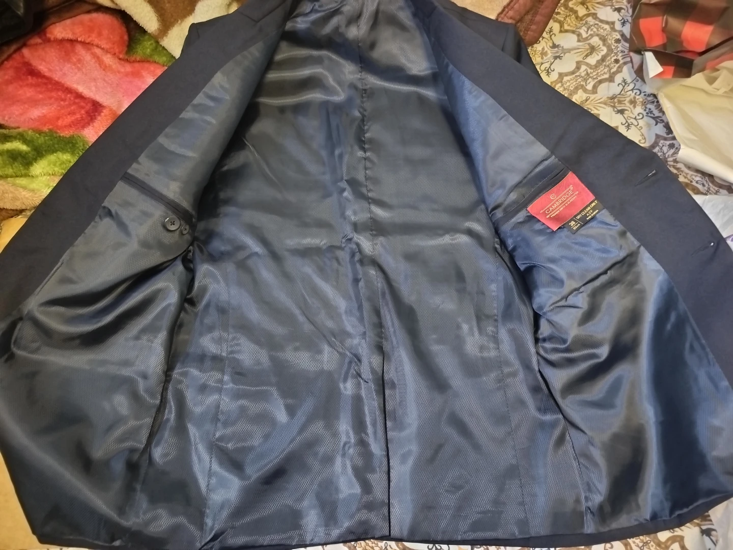 Cambridge Suit Jacket Size 38 (M) Navy Blue - photo 3