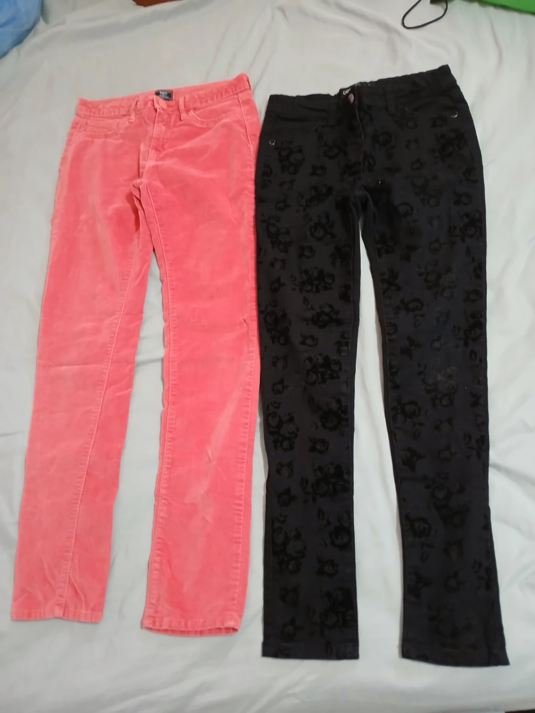 Kids Pants - Pink & Black Jeggings
