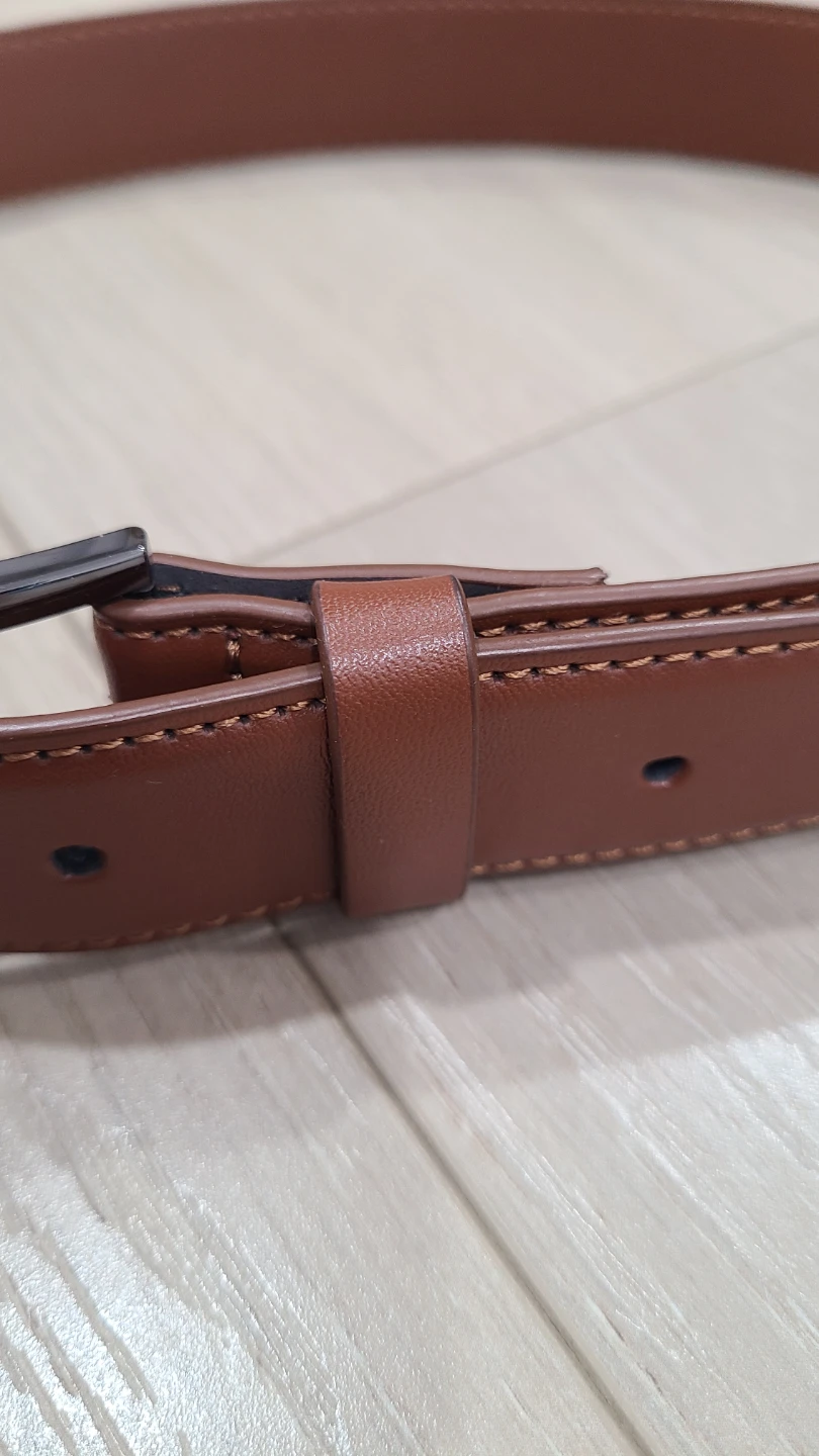 Boys Brown Leather Belt 30" - photo 4