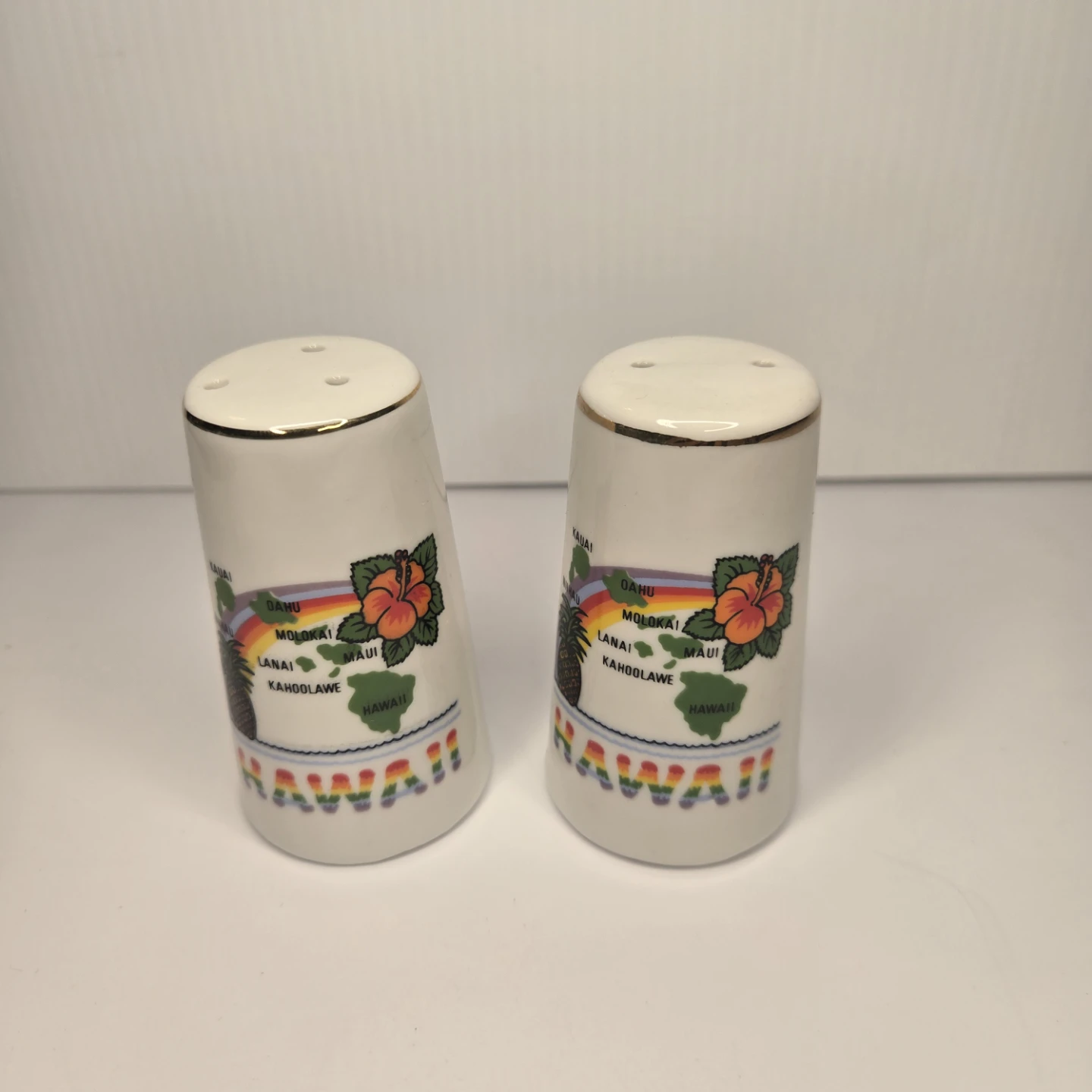 Hawaii Themed Salt and Pepper Shakers