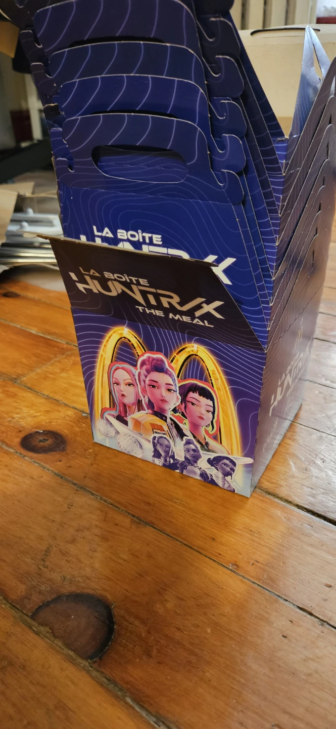 McDonald's K-Pop Demon Hunters meal boxes
