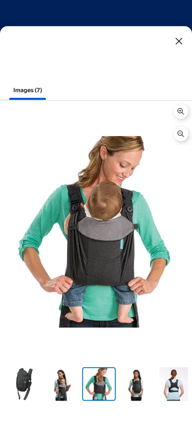 Infantino Up Close Newborn Carrier - Grey