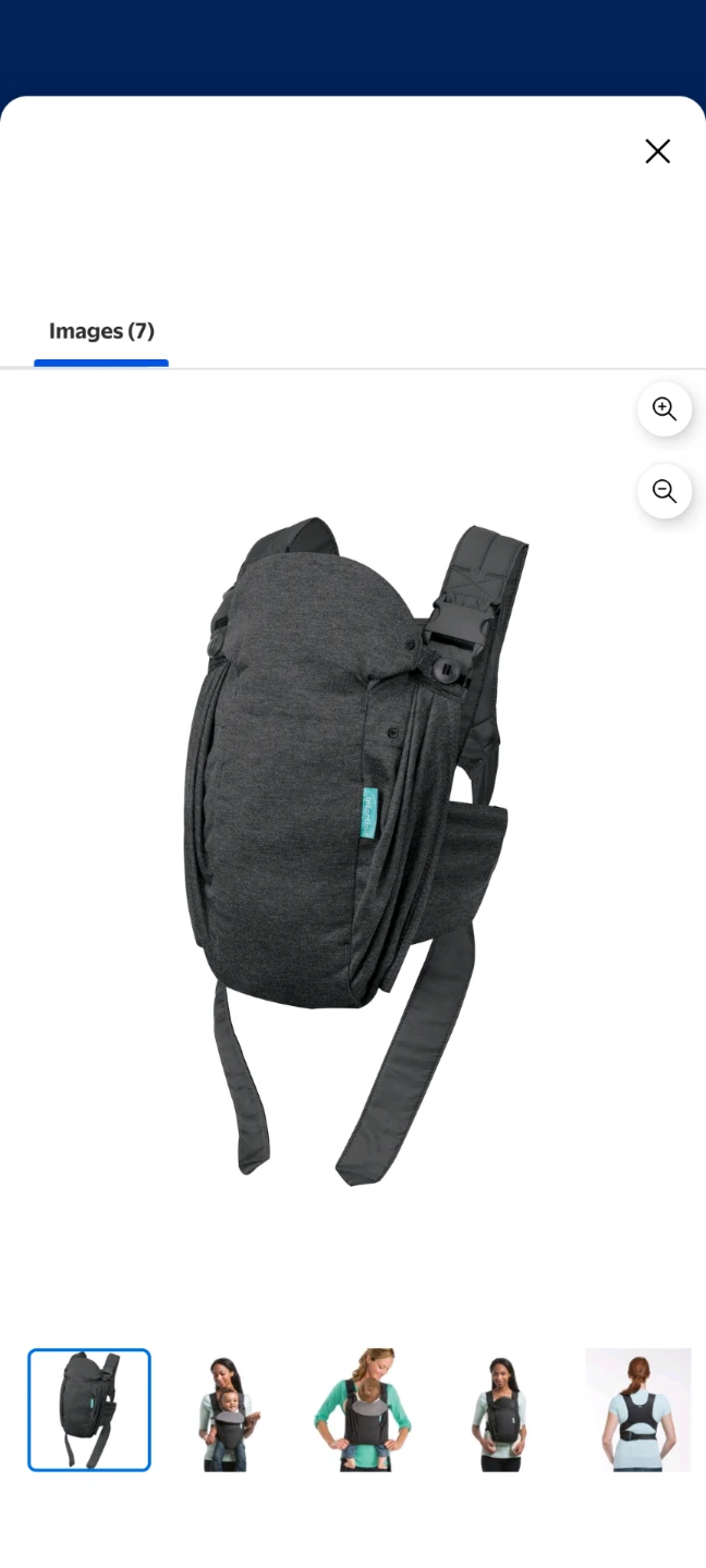 Infantino Up Close Newborn Carrier - Grey - photo 2