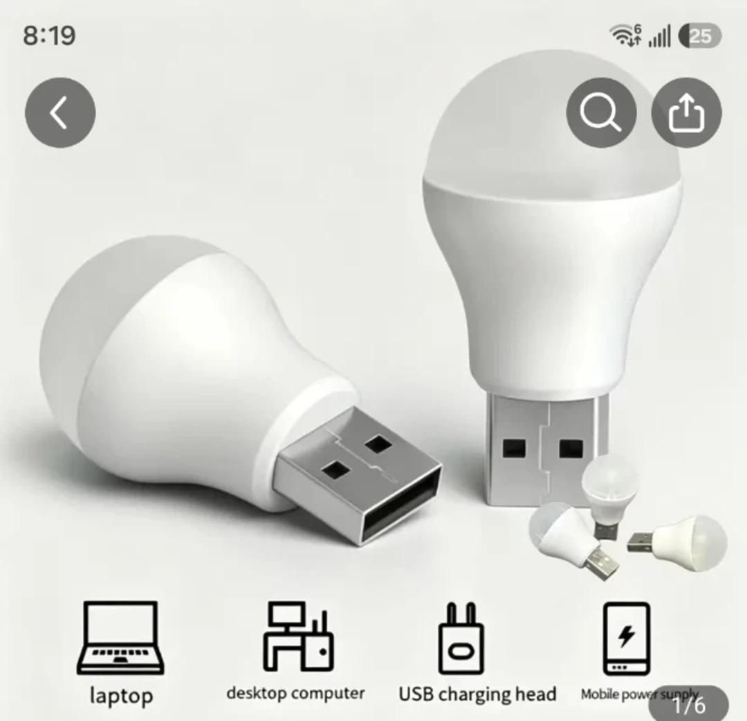 USB LED Bulb Light (2 Pack) - photo 2