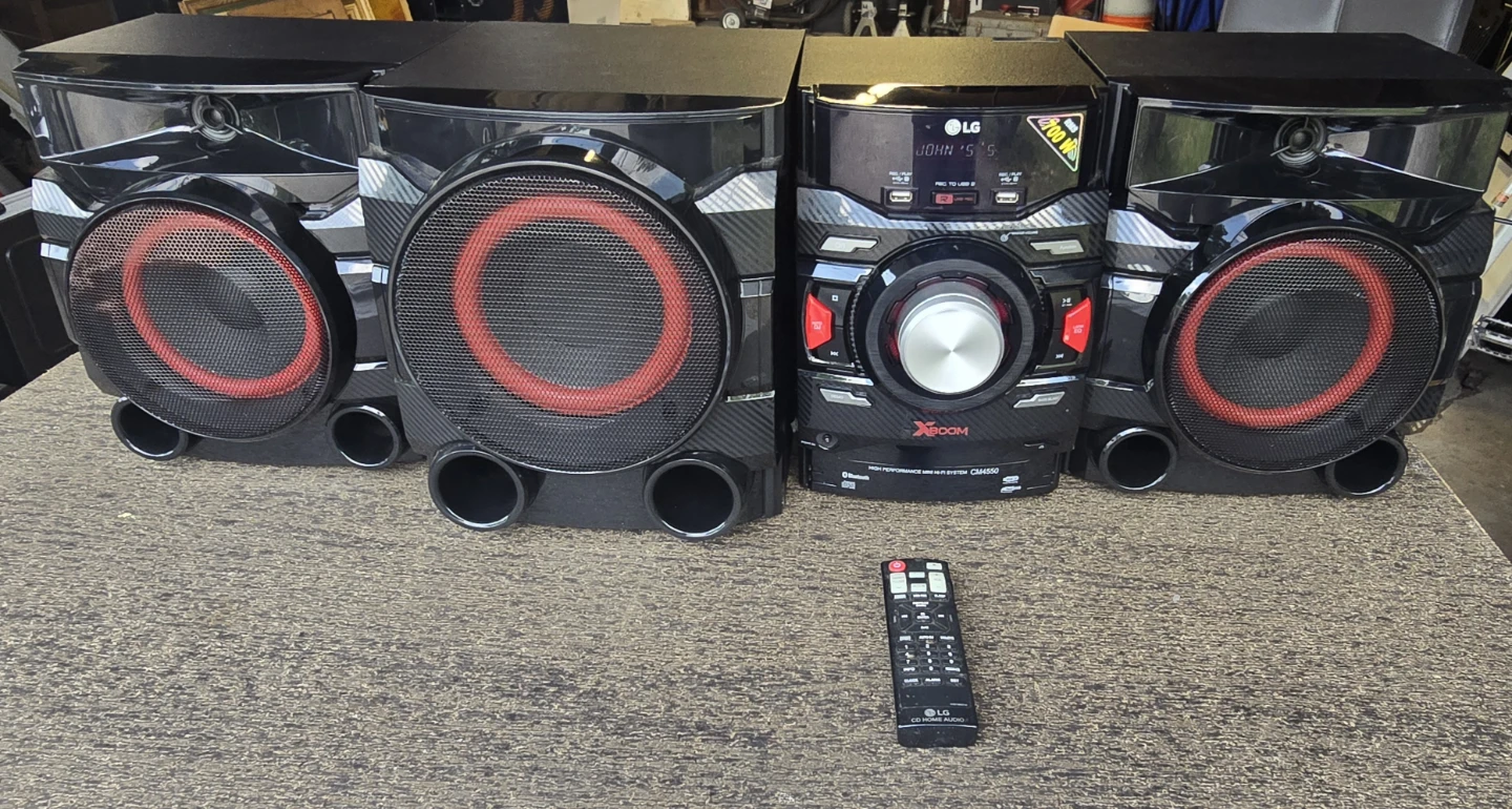 LG CM4550 XBOOM 700W Bluetooth Mini Hi-Fi System w/ Remote - photo 3
