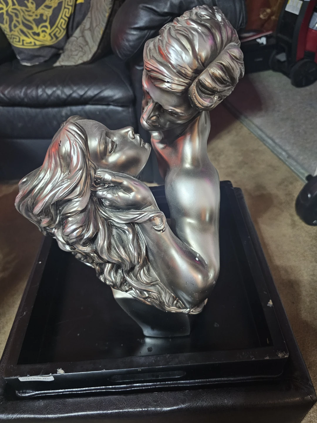 Silver Couple Sculpture - photo 3