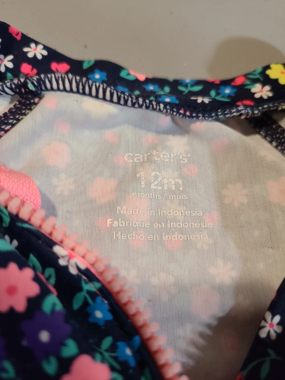 Carter's Floral Rash Guard Swim Shirt - 12 Months - photo 3