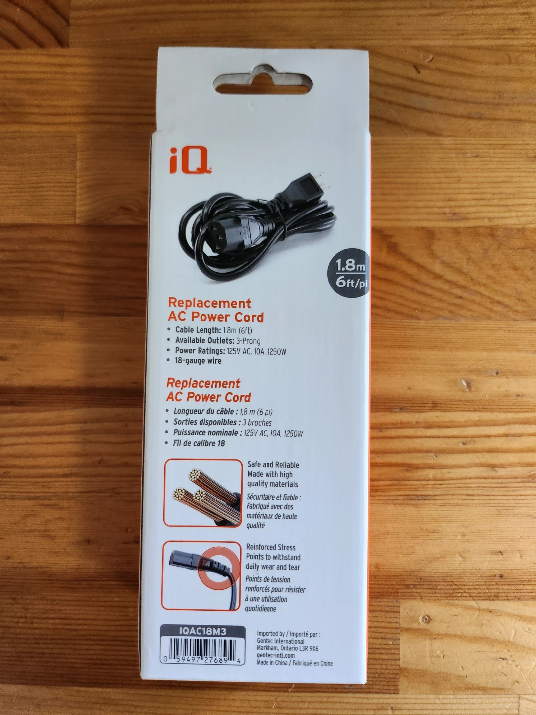 iQ Replacement AC Power Cords - Grounded and Non-Polarized - photo 5