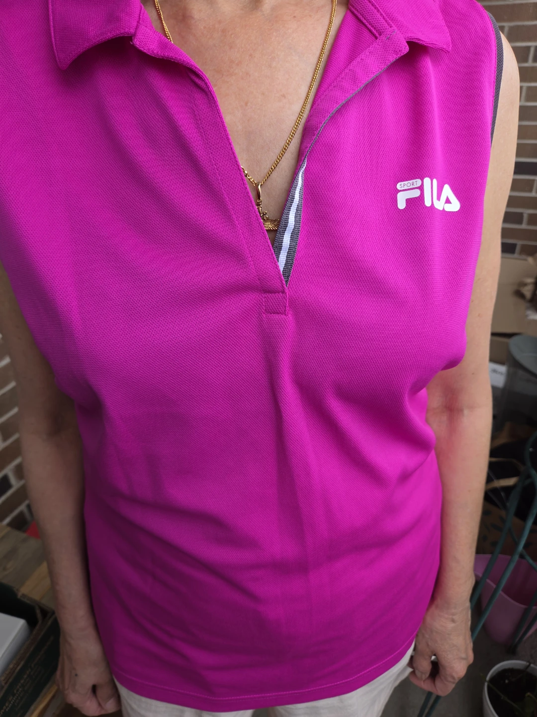 Fila Sleeveless Sport Polo Shirt