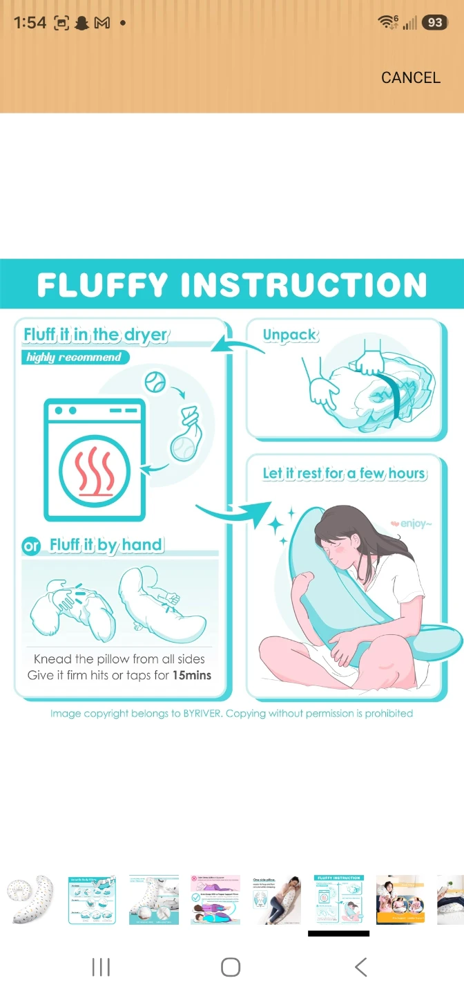 BYRIVER Firm C Shaped Pregnancy Pillow for Sleeping, ... - photo 4