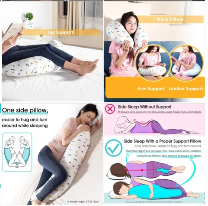 BYRIVER Firm C Shaped Pregnancy Pillow for Sleeping, ... - photo 5