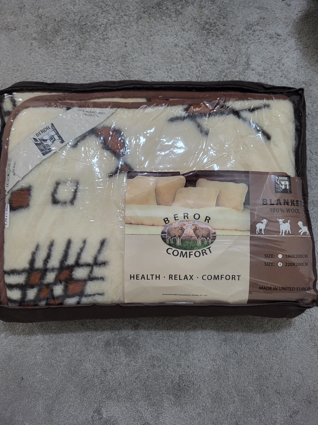 BEROR 100% Wool Blanket