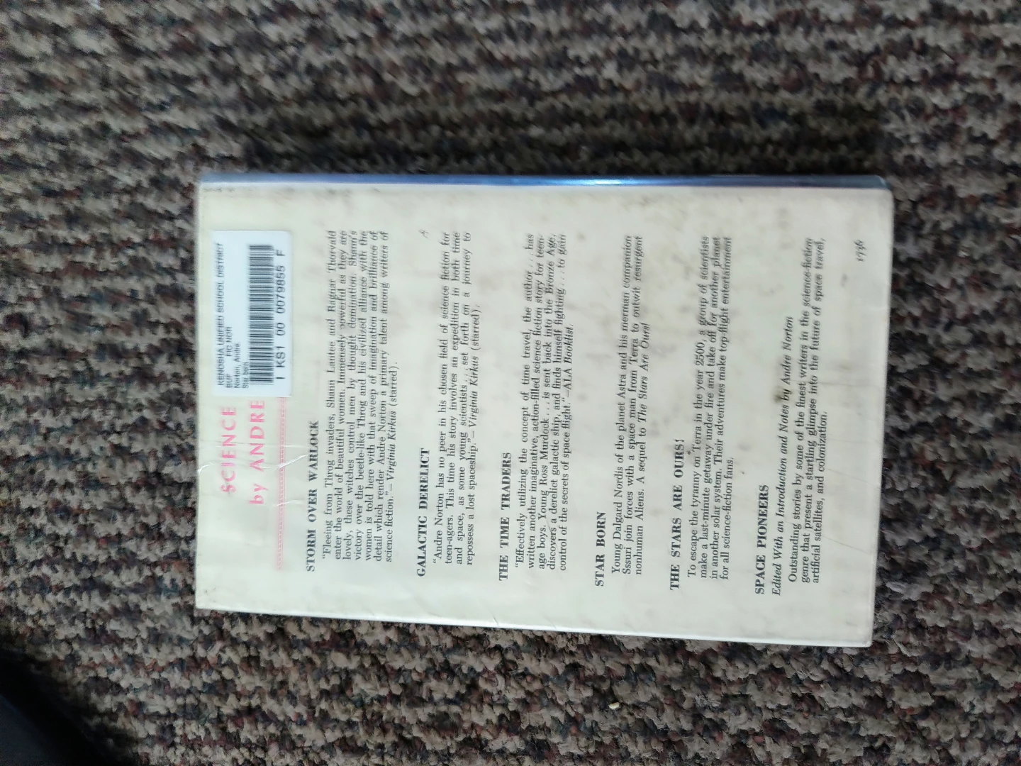 Old Book STAR BORN 1957 by Andre Norton - photo 2