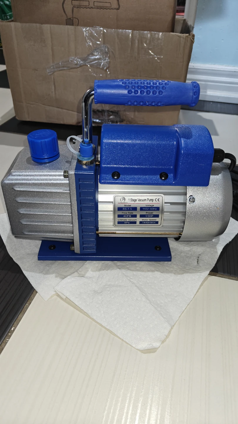PBAUTOS RS-1.5 1 Stage Vacuum Pump with tool box