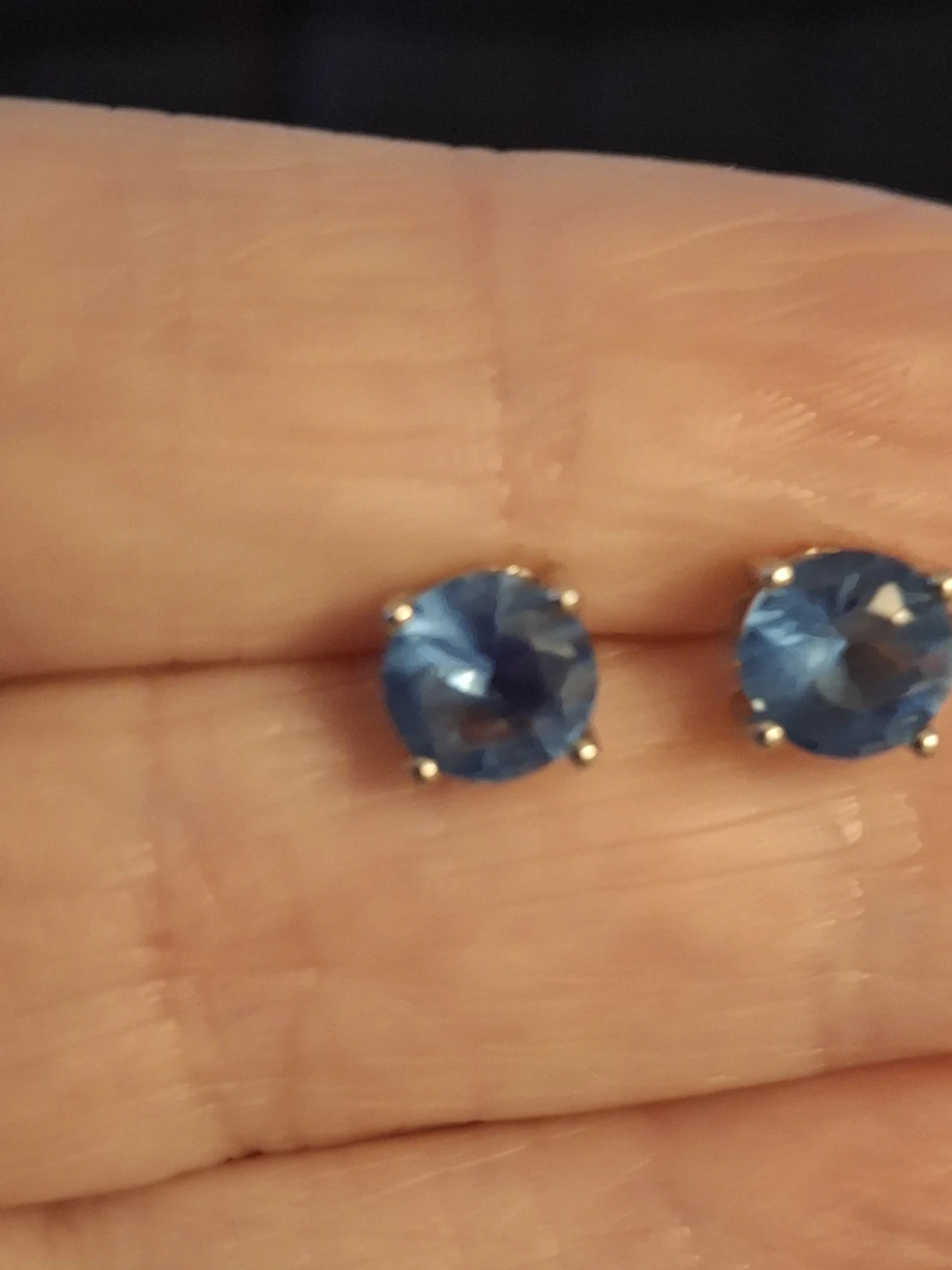 Blue Topaz Earrings