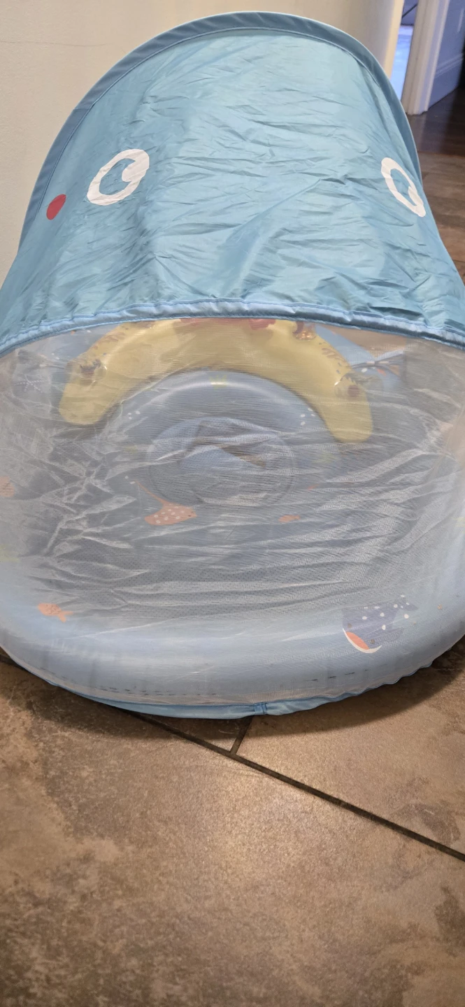 Baby Inflatable Pool with Canopy and Toy - photo 2