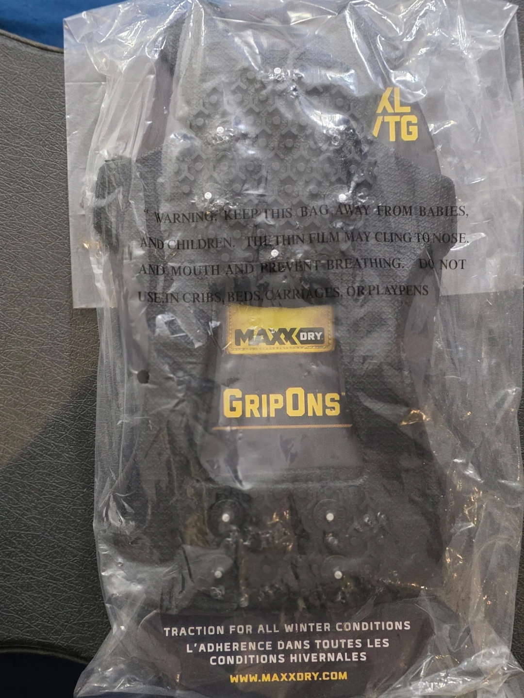 MAXX DRY GripOnS Traction Cleats XL/TG