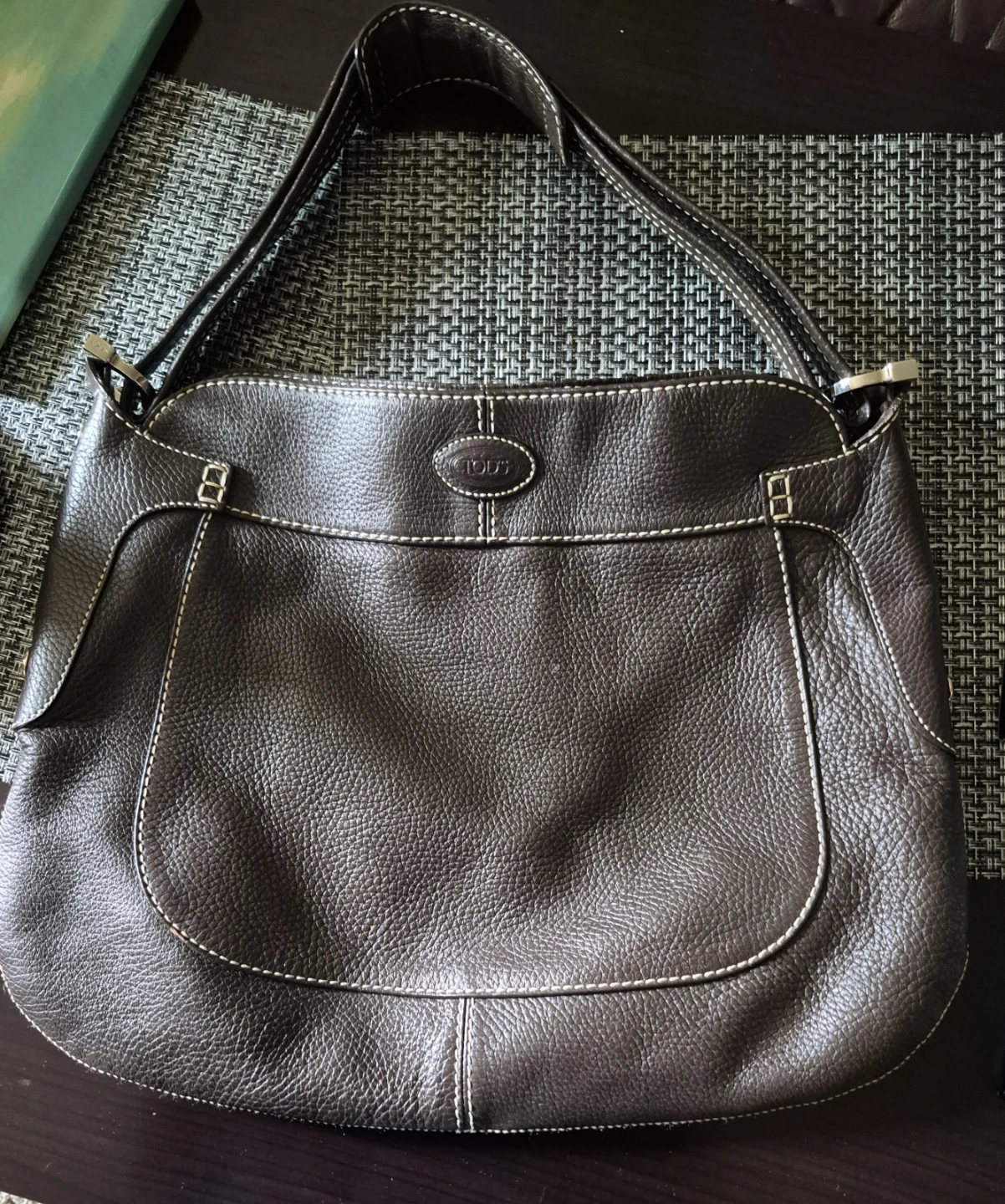 Tod's Dark Brown Leather Shoulder Bag