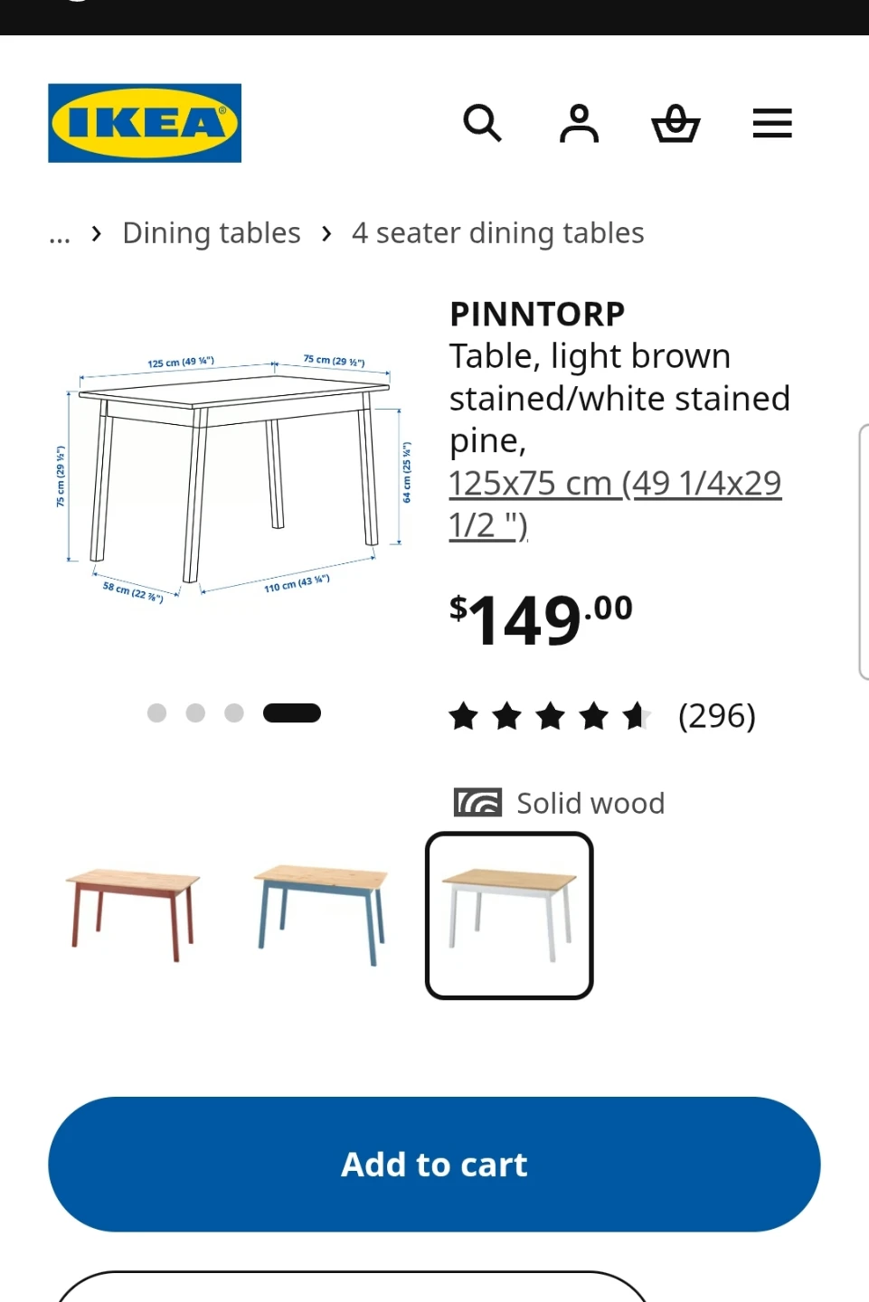 IKEA PINNTORP Dining Table + 4 SANDSBERG Chairs - photo 4