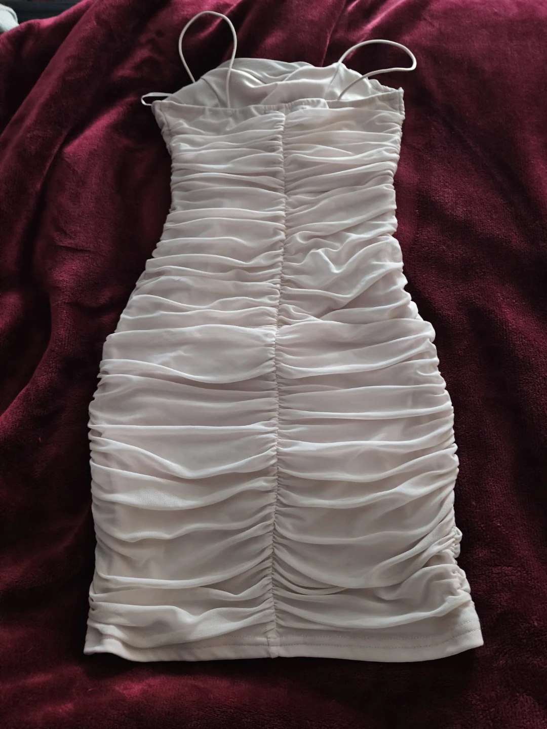 Streetwear Society Ruched Bodycon Dress light pink XS - photo 2