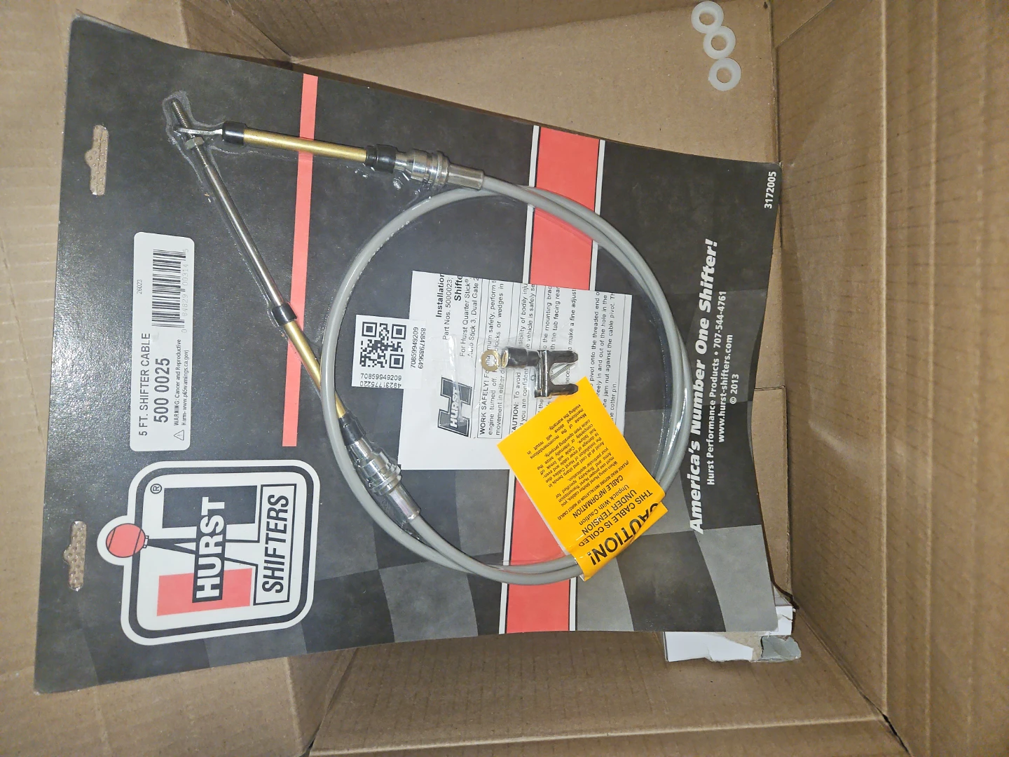 Hurst 5 Ft. Shifter Cable 500 0025