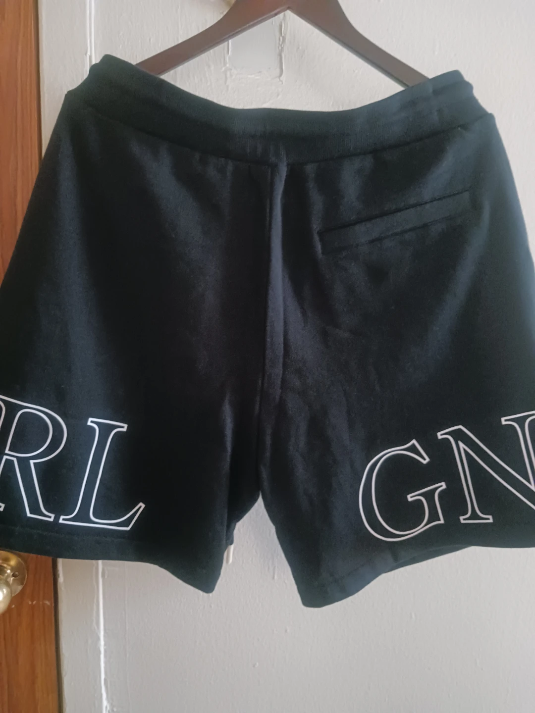 New True Religion Black Logo Sweat Shorts - photo 2