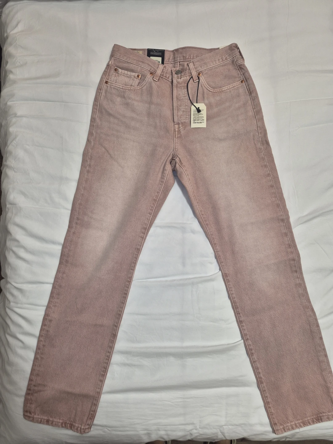 New Levi's 501 Original Fit Jeans - Light Pink - photo 3