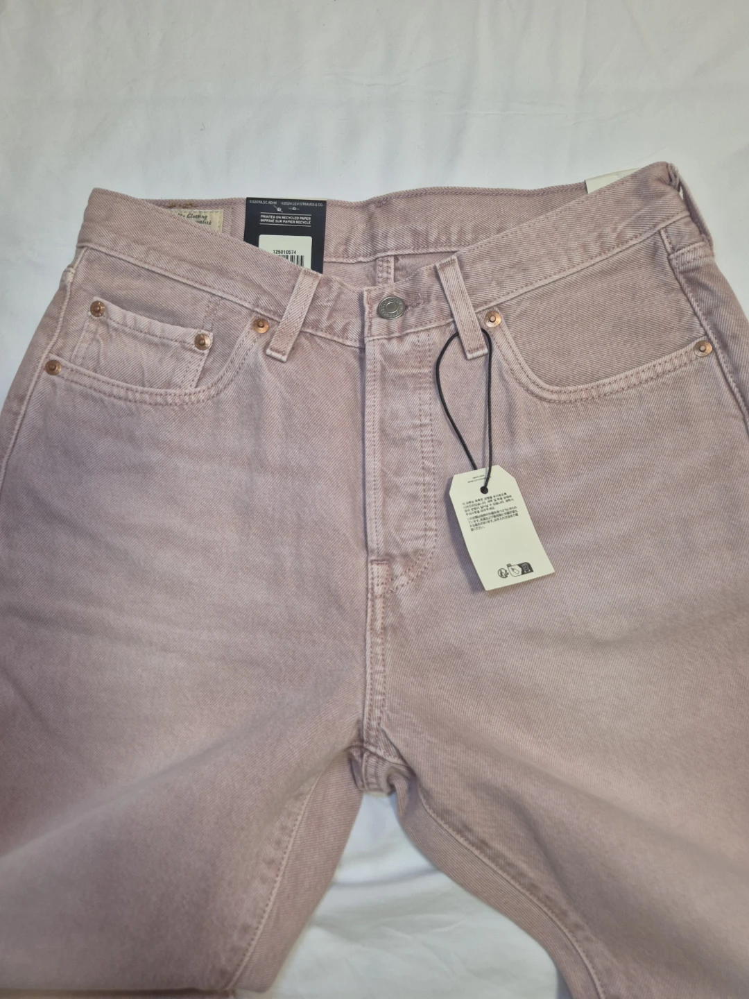 New Levi's 501 Original Fit Jeans - Light Pink - photo 5