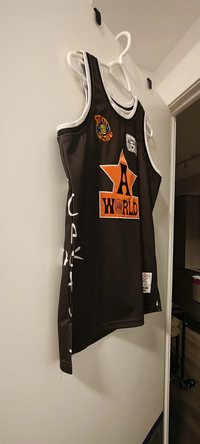 Men Headgear Classics Astroworld Basketball Jersey Size S - photo 3