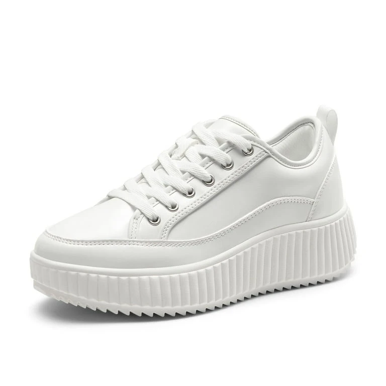 White Platform Sneakers