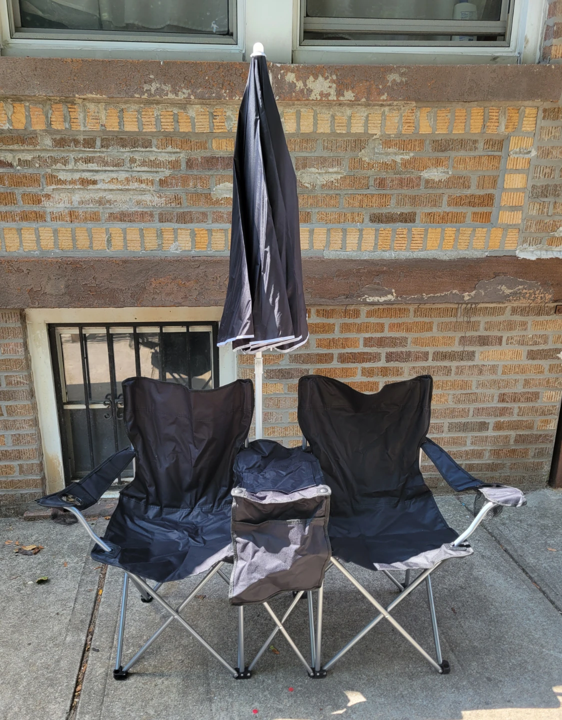 NEW Black Double Camping Chair with Cooler - photo 3