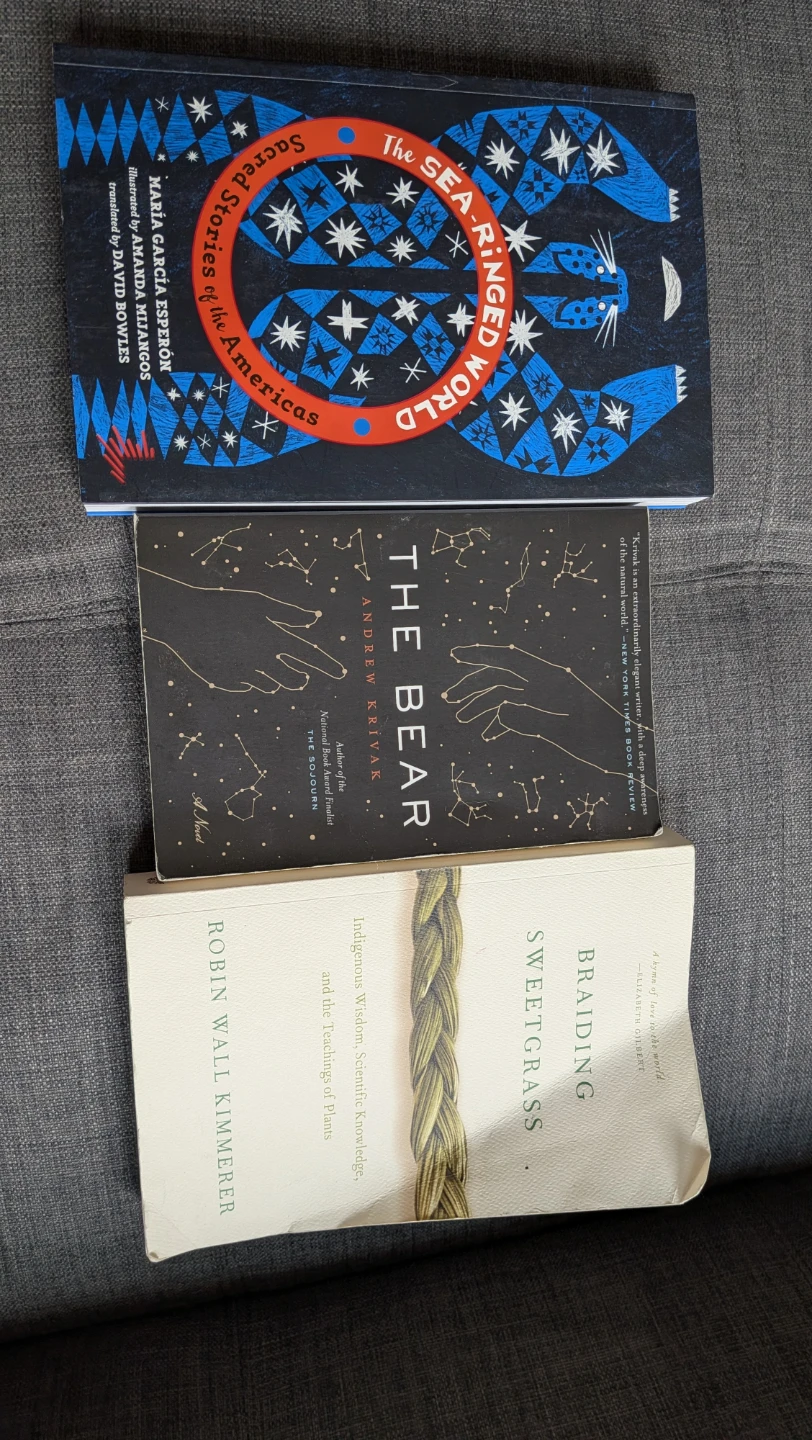 The Bear and Braiding Sweetgrass Books