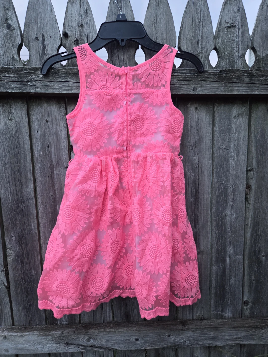 Justice Girls Pink Floral Lace Dress - photo 4