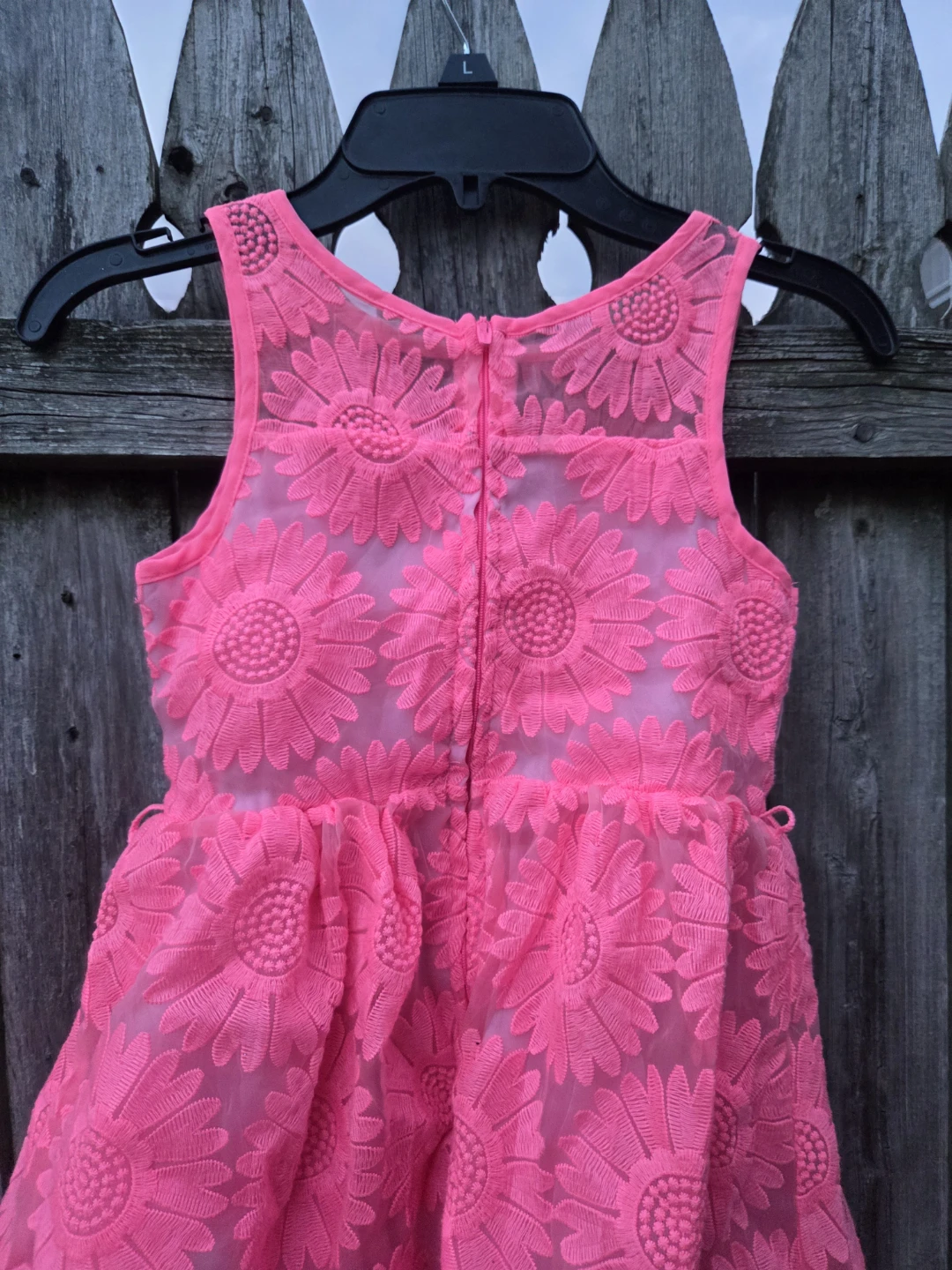 Justice Girls Pink Floral Lace Dress - photo 5