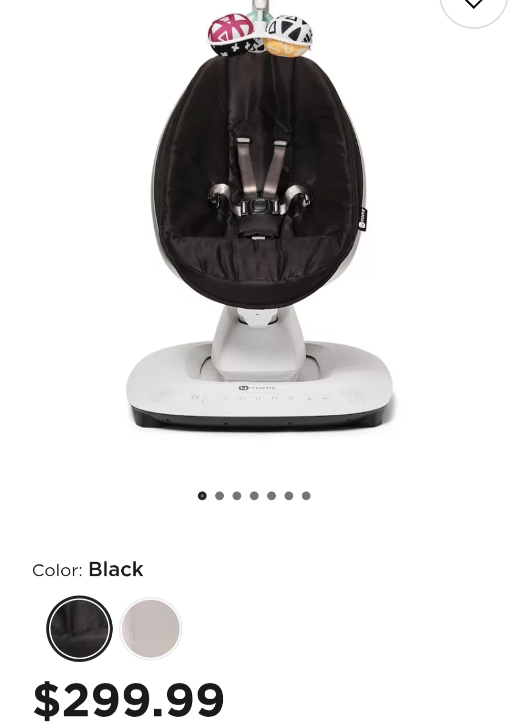 4moms MamaRoo 4 Baby Swing - Black