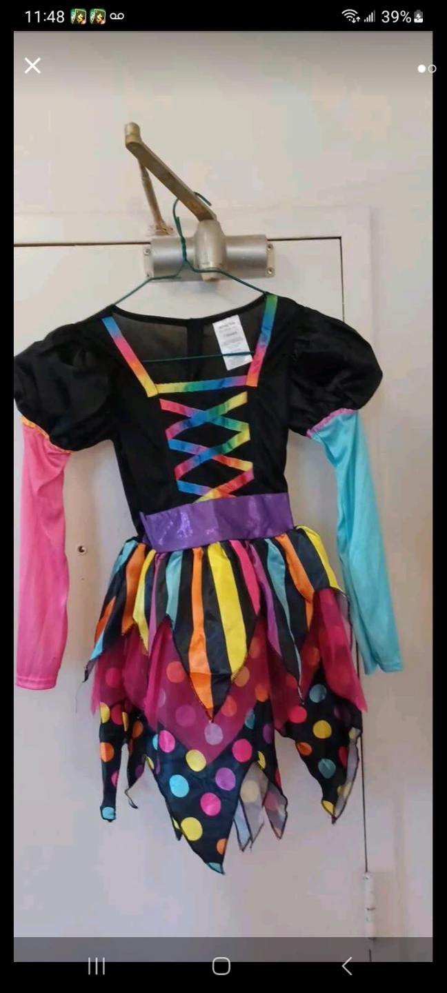 Kids Witch Costume Hat and Dress