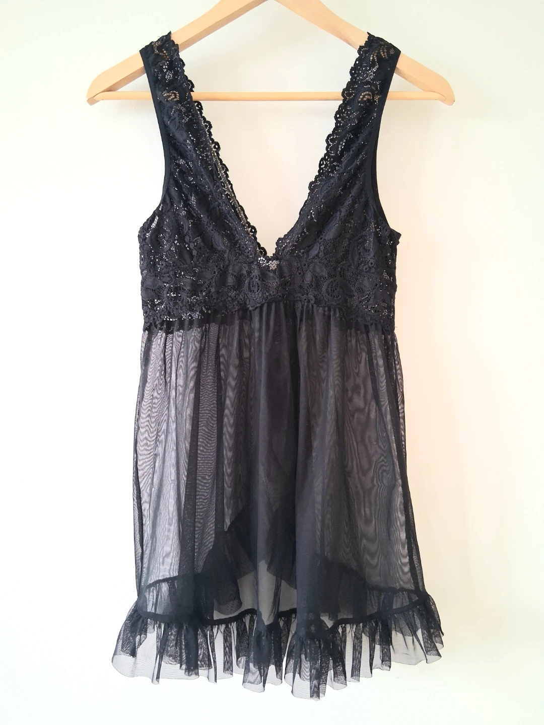 Lace & Mesh Slip, Women Sz M - photo 4