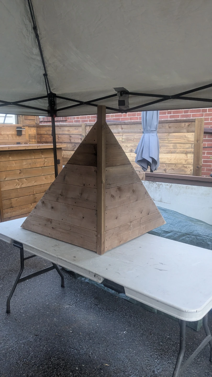 Wooden Pyramid Structure