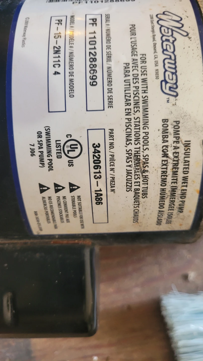 Hot-tub - pool pump.